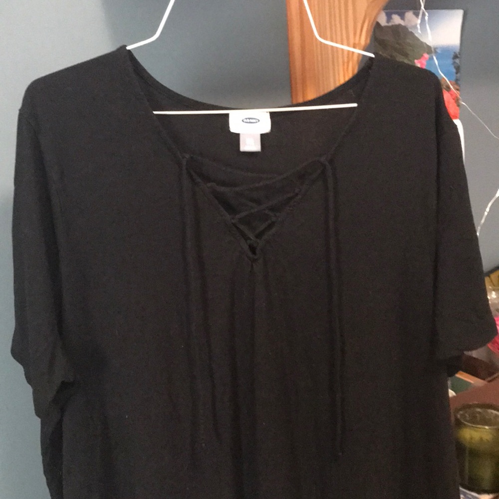 Lace up t-shirt